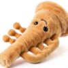 Apricot Lamb Trompete Musikinstrumente Plüschtiere für Kinder, weiche niedliche Kuscheltier für Baby Mädchen und Jungen, Flauschige Trompete Gelb 21 cm-4