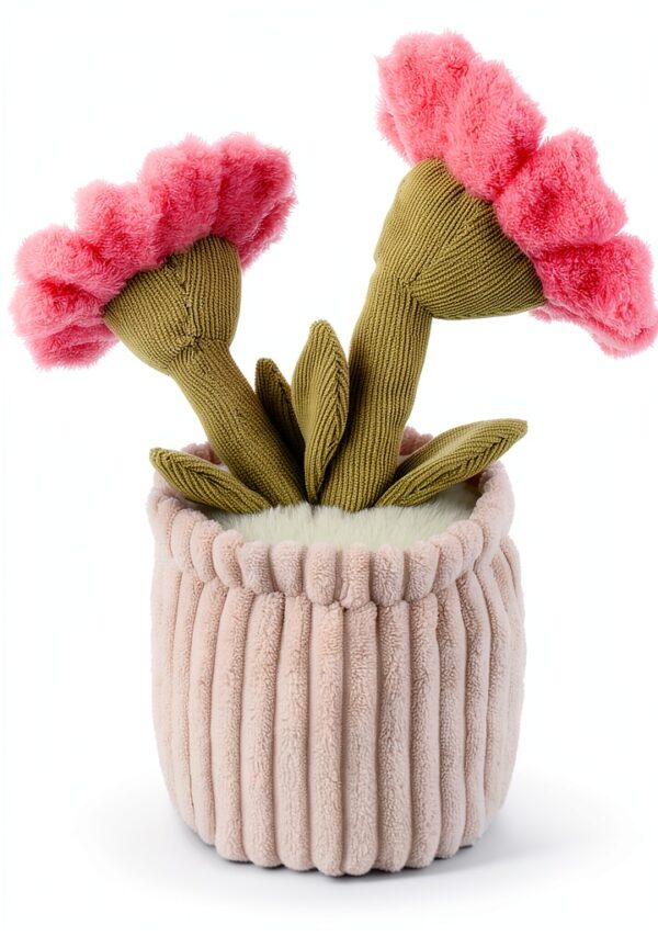 Apricot Lamb Plüsch Pflanze Handnähte Sonnenblume Plüschtier Rosa-7