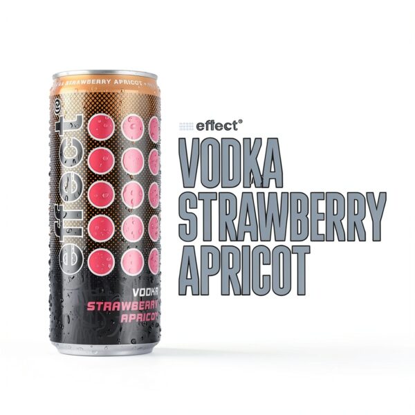 effect VODKA STRAWBERRY APRICOT Mixgetränk – 12 x 330 ml Dosen,-4